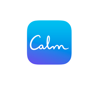 Calm app logo on white background
