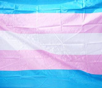 Image of the trans pride flag. Photo by Alexander Grey from Unsplash.