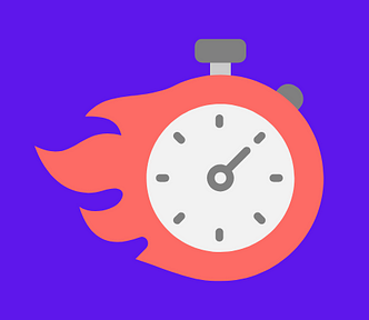 Cartoon clock on fire — How To Dominate a Niche With Content Velocity