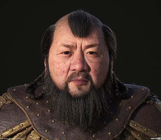 Artistic impression of Kublai Khan