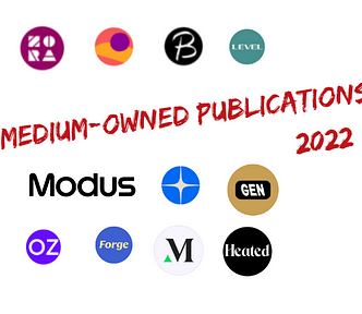 A List Of Medium-Owned Publications That Are Open For Submissions in 2022