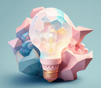 light bulb, created with Midjourney