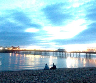 Photo of the sunset on Brighten Pier
