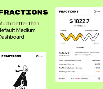 Fractions — A better Medium Partner Dashboard