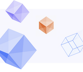 Metaphor: 3d blocks representing design system components, one block is incomplete