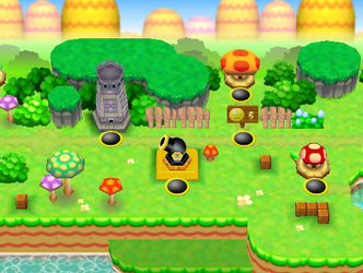 New Super Mario Bros DS — World 1 map