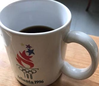 1996 Atlanta Olympics coffee cup