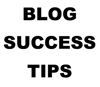 Text “BLOG SUCCESS TIPS”