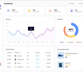 Dashboard template design