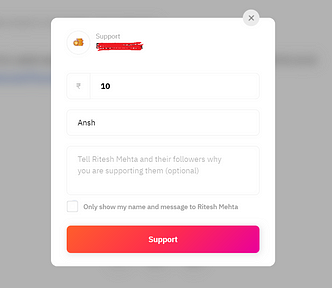 Supporters can directly pay the creators they love