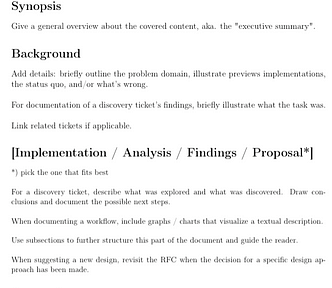 RFC document template