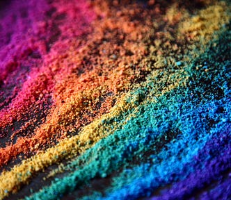 Photo of a variety of rainbow colors representing the concept of diversity