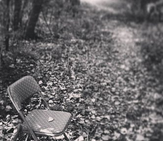 Chair on the Path- Image by Shawn R. Metivier, 2022