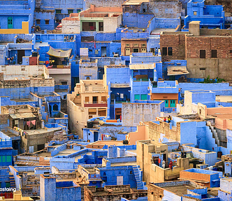 The population of Jodhpur is 1.587 million & growing up I’ve seen water tanks on almost every single terrace.