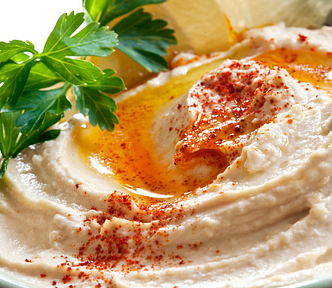 Easy, creamy, and delicious hummus.