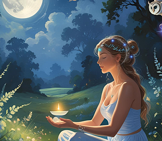 A woman uses self-care methods to aid mental health