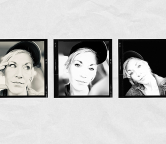photo collage of author