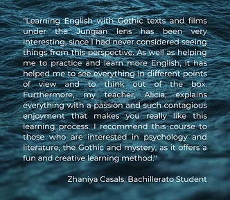 Image of the sea with the testimony of a student