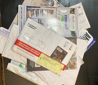 Photo of a pile of mail