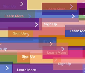 An array of the Learn More and Sign Up boxes that display beneath every Instagram ad