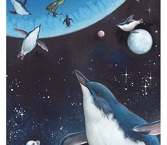 Little Blue Penguins in space