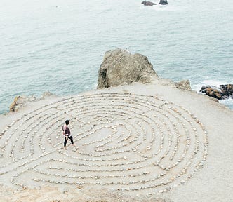a person on a beach