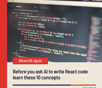 Reactjs conceptual quiz