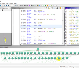 Loading libglobex.so:initialize_bdu() in Ghidra