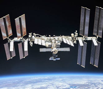 International Space Station orbiting Earth