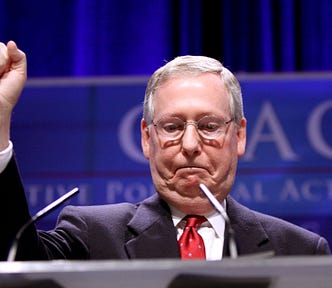 “Mitch McConnell” by Gage Skidmore, CC BY-SA 2.0. Taken at CPAC 2011.