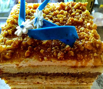 decadent pastry with nuts