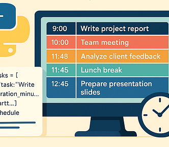 Time Blocking Optimized with Python.