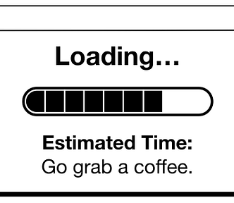 As usual with large files reading and writing can take a long time. The features image shows a loading screen and the estimated time says: “Go grab a coffee.”