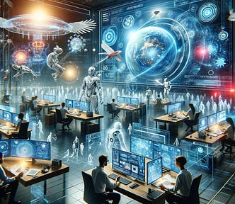 The evolving role of UX designers in 2024 and beyond — Generated with DALL·E