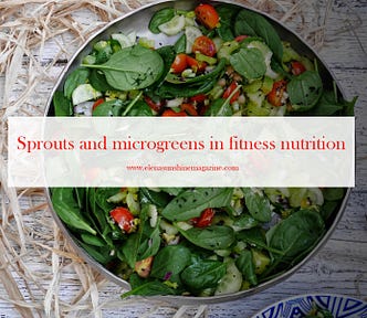 Sprouts and microgreens in fitness nutrition