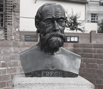 Bronze bust of Gottlob Frege