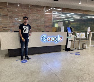 First day at Google Bangalore Office image