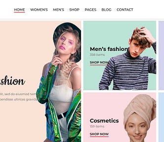 free ecommerce website templates