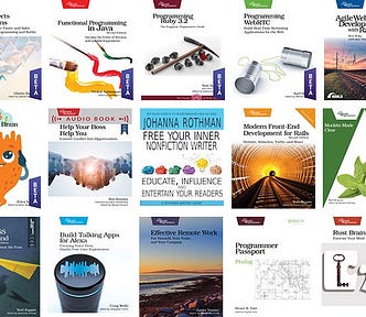 collage of 2022 books from The Pragmatic Bookshelf