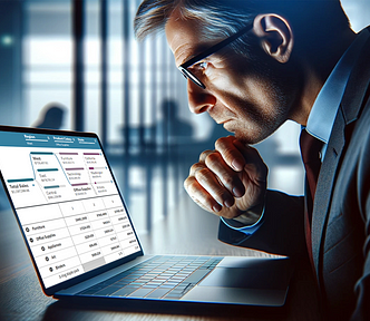 Comparing a pivot table with a decomposition tree for data analysis