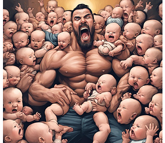 Have kids. Get ripped. Be tired. The unintentional workout routine for parents.