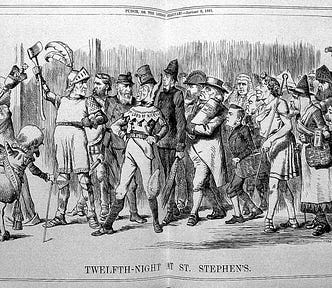 Character illustration of Shakespeare’s Twelfth Night.