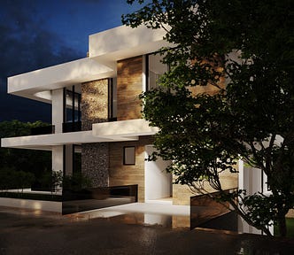 Çeşme’de inşaat aşamasında bir villanın mimari görselleştirme çalışması. 3D modelleme, tasarım ve görselleştirme işlemi tarafımdan yapılmıştır.