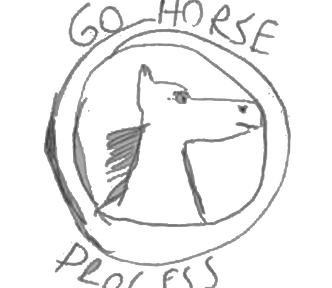 Go Horse Process logo: a badly drawn horse head inside a circle.