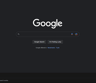 Google search home page