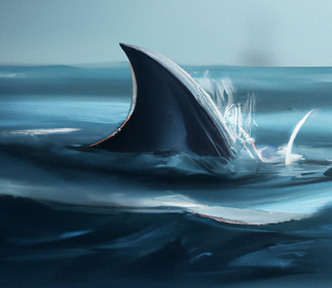 Shark fin in the ocean — Shark Fin SEO