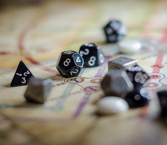 Boardgame and dice
