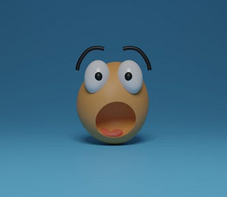 3d illustration of a cute wondering cartoon.