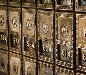 wall with several safe boxes