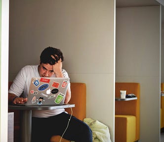 Man looking confused